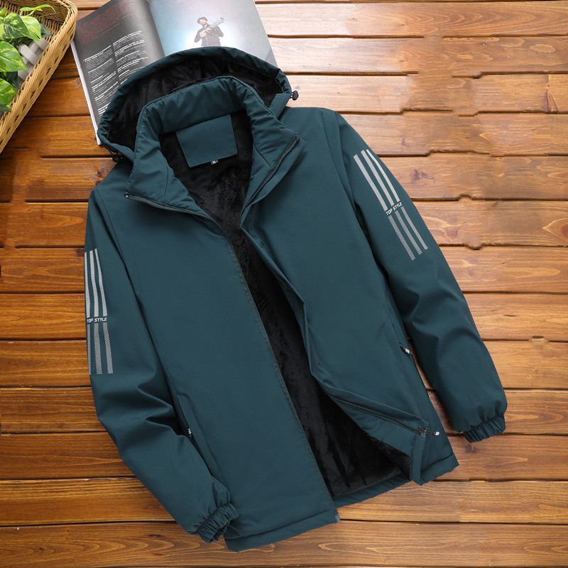 Invierno a prueba de viento, impermeable, algodón empalmado, hombre grueso, ocio, tendencia suelta, nuevo tipo de chaqueta de hombre, chaqueta
