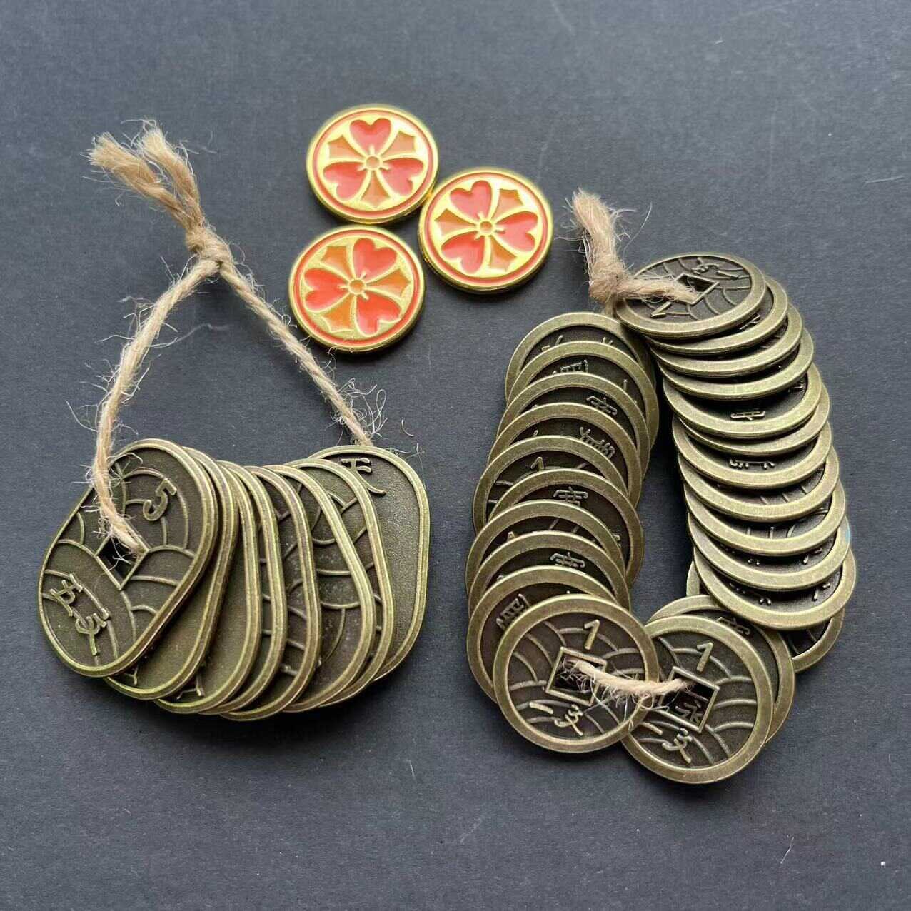 Antique-Style Copper Coins, Ancient Coins, DIY Jewelry Accessories, Metal Coins, Game Coins, Board Game Coins, One-Cent, Five-Cent Alloy Accessories
