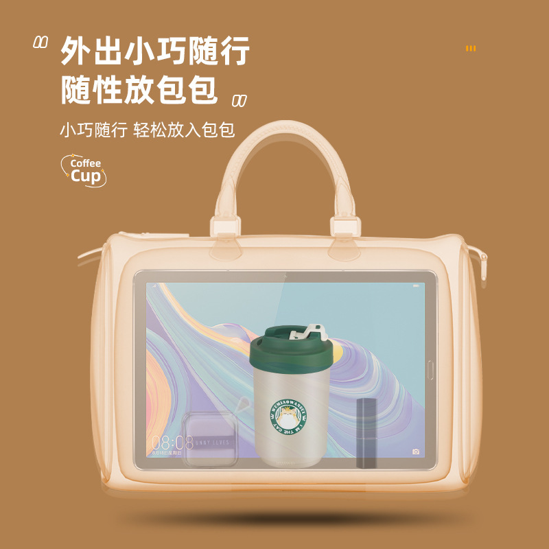 吾喵万岁咖啡杯304不锈钢PP保温杯水杯时尚保冷马克杯可印LOGO|undefined