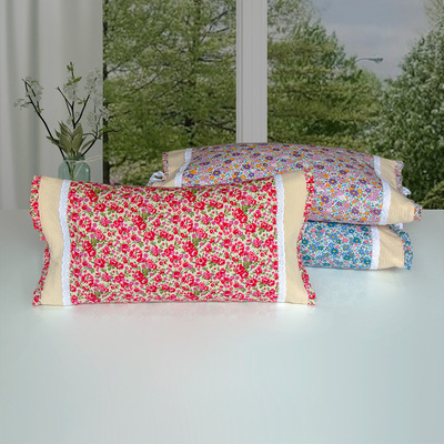 buckwheat pillow Korean Broken flowers Generous Buckwheat hull Single Pillow core children Neck Pillow One piece On behalf of