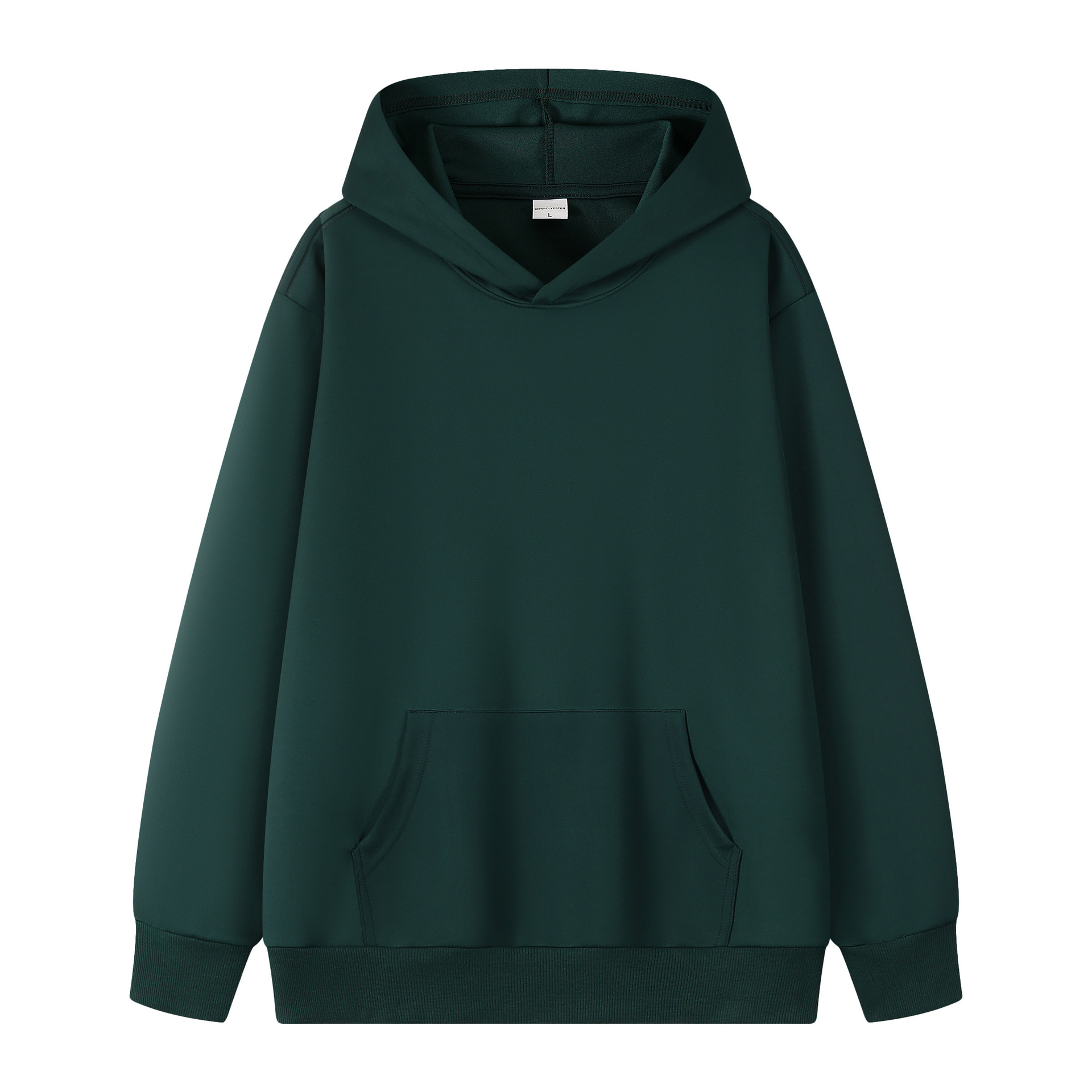 320 gramos de hombros sueltos camiseta encapuchada de color sólido chaqueta de equipo personalizada camiseta publicitaria de manga larga logo personalizado