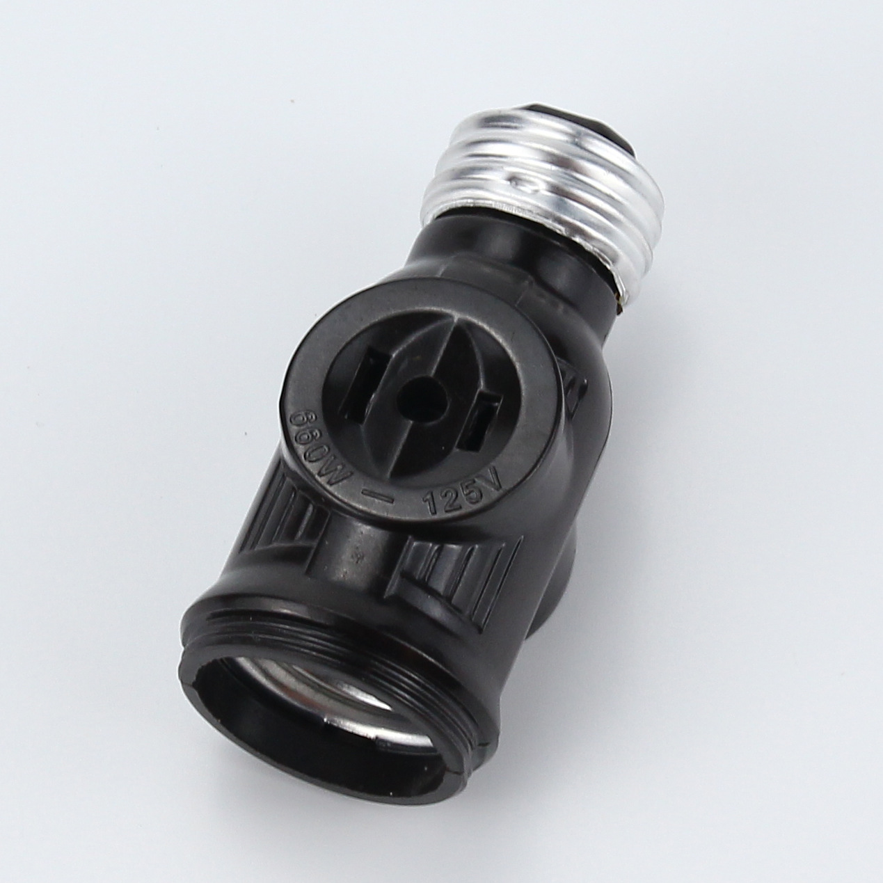 226T negro marrón americano E26 socket portalámparas sin cremallera