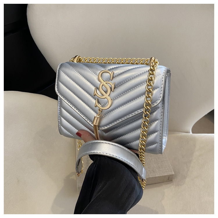 Damen Handtasche Im Western Stil Mit Kette Und Umhängefunktion_voghion.com