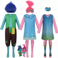 Костюм Spot Trolls cos, аниме, платье Poppy, Bran, косплей, сценический костюм на Хэллоуин