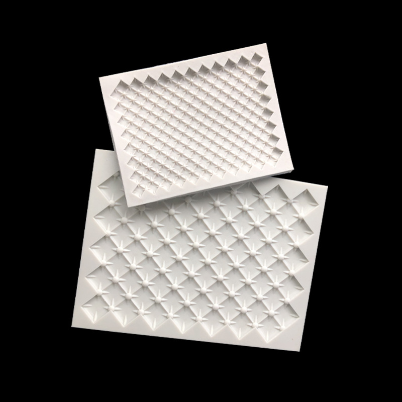 Decoración de borde de pastel molde de silicona textura de punto trébol de cuatro hojas decoración de flor pequeña fabricación de chocolate fondant