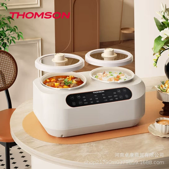 Двухчашевая рисоварка (многофункциональная) C-T0426, двойная чашa с независимым управлением, интеллектуальная отложенная готовка на 24 часа, 6 общих программ