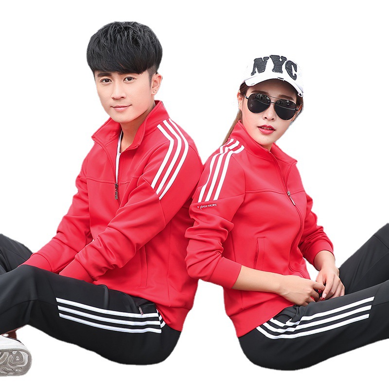 2022 nuevo traje de pareja de deportes otoño uniforme escolar de manga larga estudiante de escuela secundaria uniforme de clase deportiva uniforme de equipo fábrica al por mayor