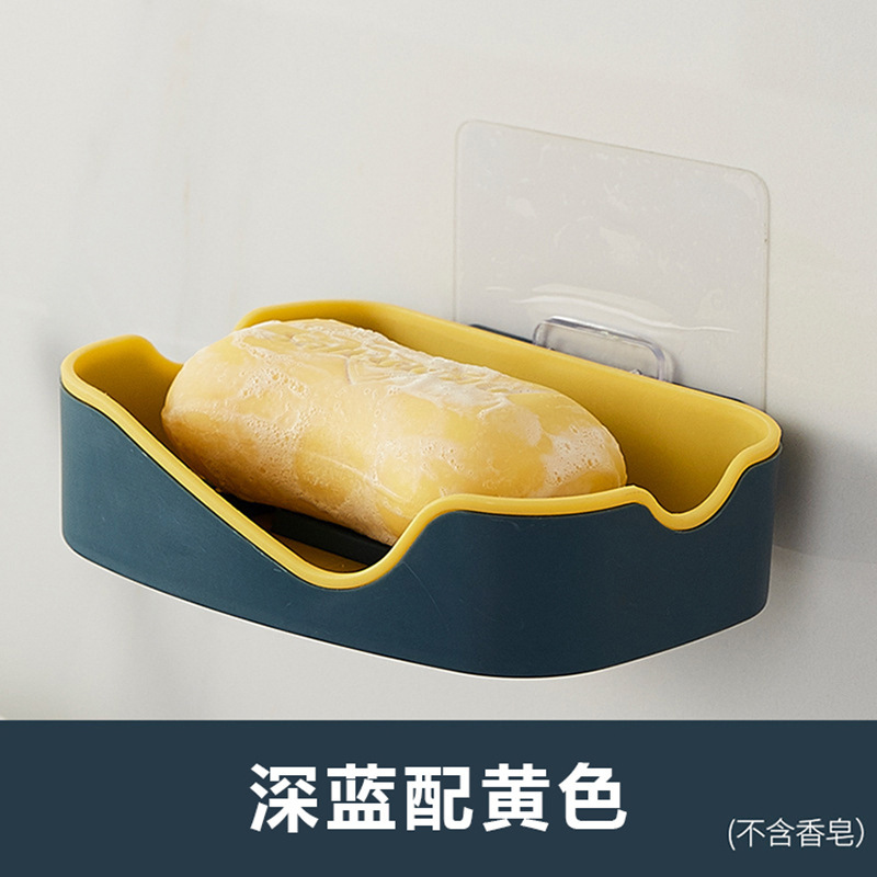 Caja de jabón de boca inclinada doméstica creativa oso con cubierta de jabón estante de baño inodoro caja de jabón de drenaje de escritorio