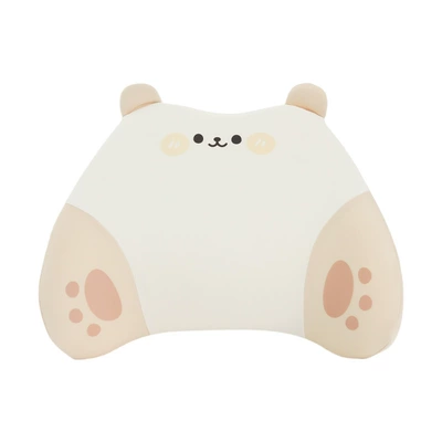 Stereo Bear Car Headrest Neck Headrest - ice-silk-memory-cotton-three-dimensional-bear-waist