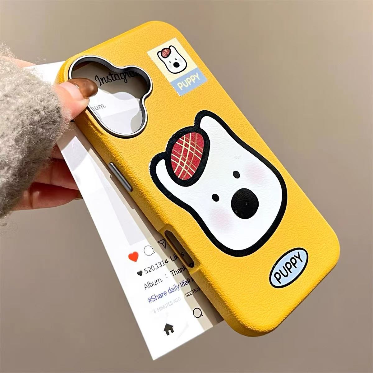 Ins dibujos animados japoneses y coreanos West Highland para Apple 15/16 nueva funda para teléfono móvil 14promax chica 15/16pro