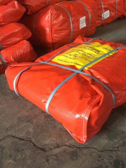 全橘色加厚篷布塑料编织防水防雨防晒防潮防尘遮阳苫布盖布