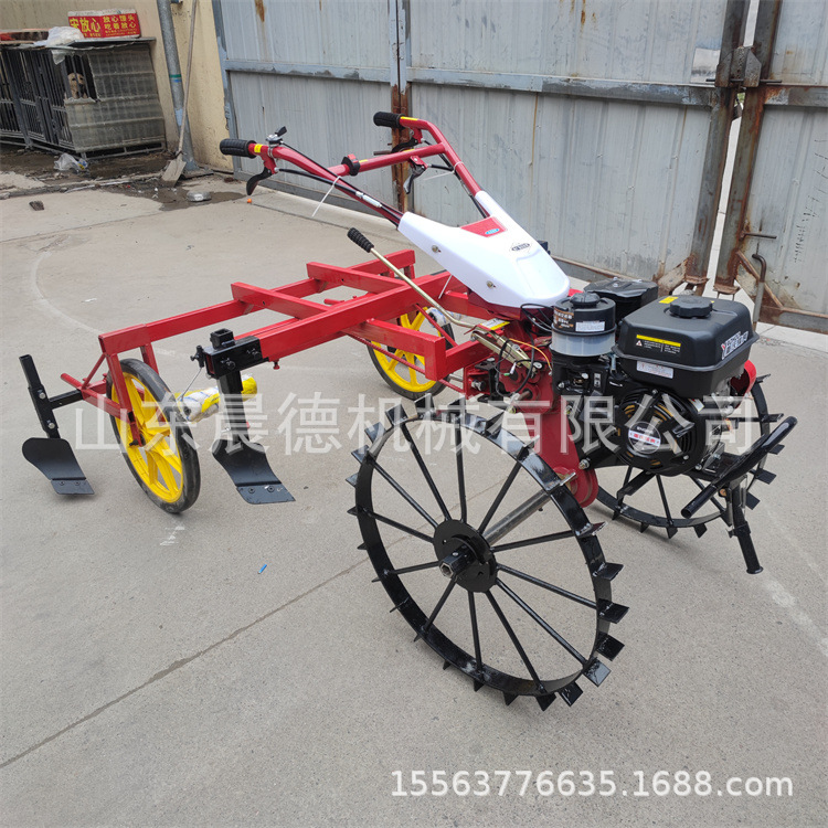 小拱棚带滴管汽油覆膜机 农用120宽地膜盖膜机