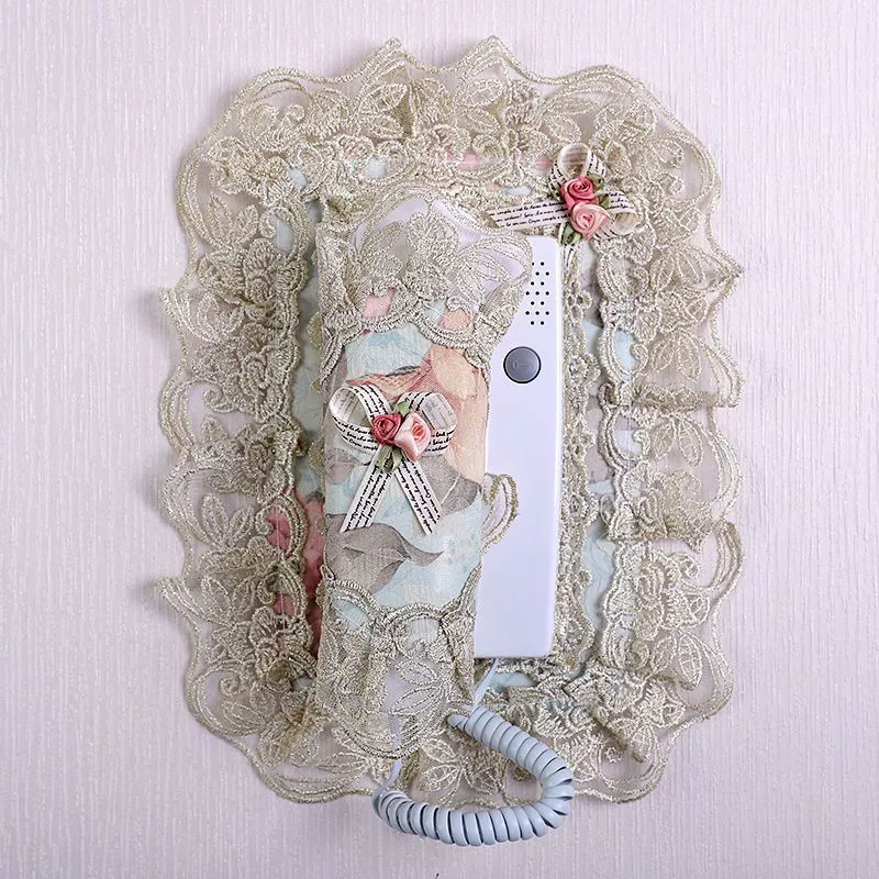 Защитная наклейка на дверной звонок, тканевая, для внутреннего блока видеодомофона, декоративная, пылезащитная, для дома