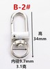 Practical keychain jewelry thick lock buckle, zinc alloy hook buckle metal rotation hook, pet dog buckle hook