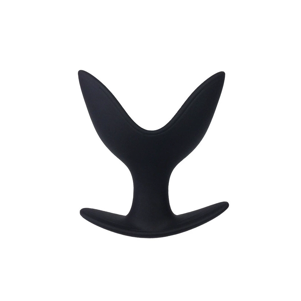 Anal plug silicone V‑shaped dilator, unisex, progressive sizes S–XXL