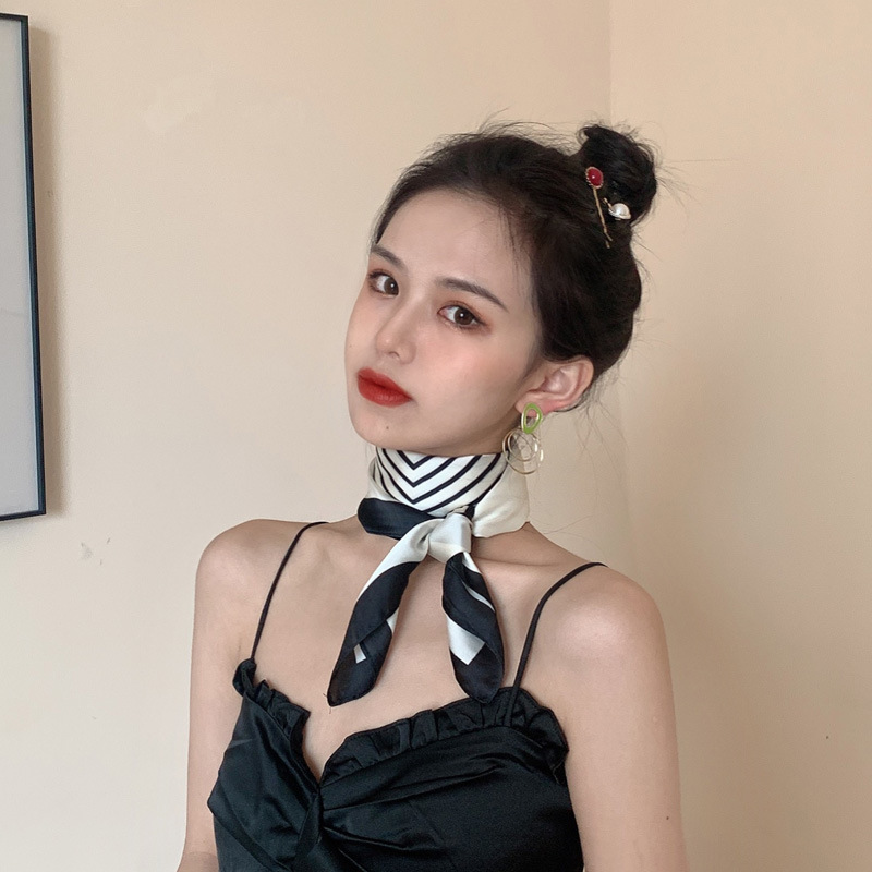 智贝主图_1丝巾小方巾那女长条领巾百搭春秋薄款围巾长款发带