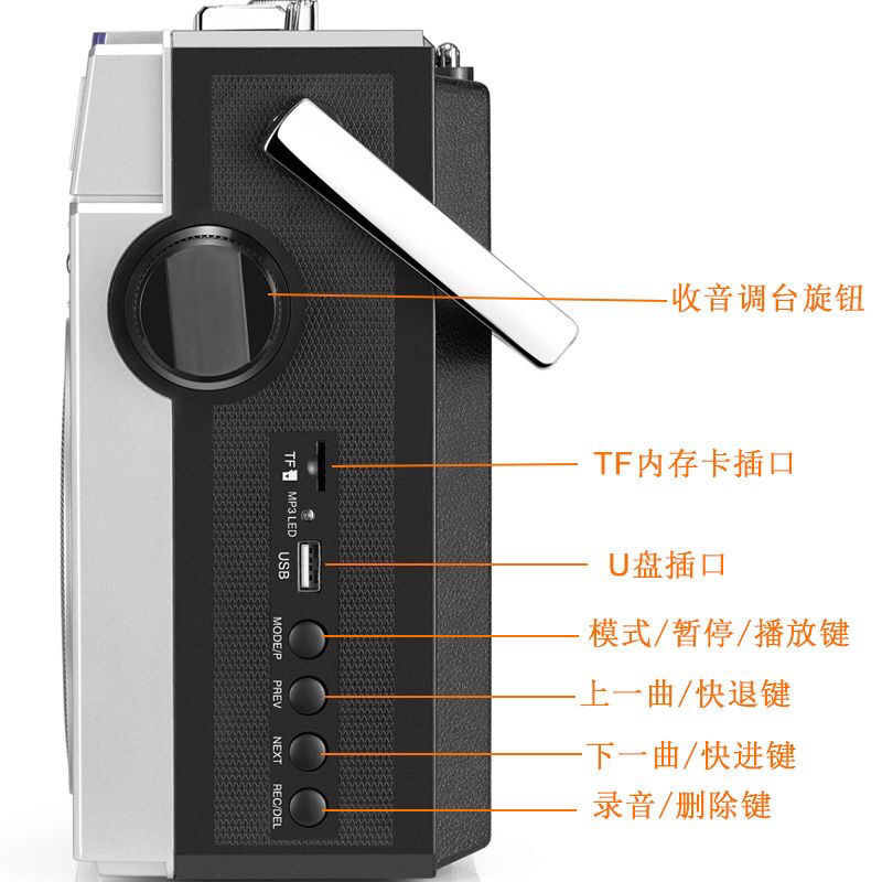 复古怀旧录音机磁带机80年代老式怀旧立体声收录机重低音蓝牙音响|undefined