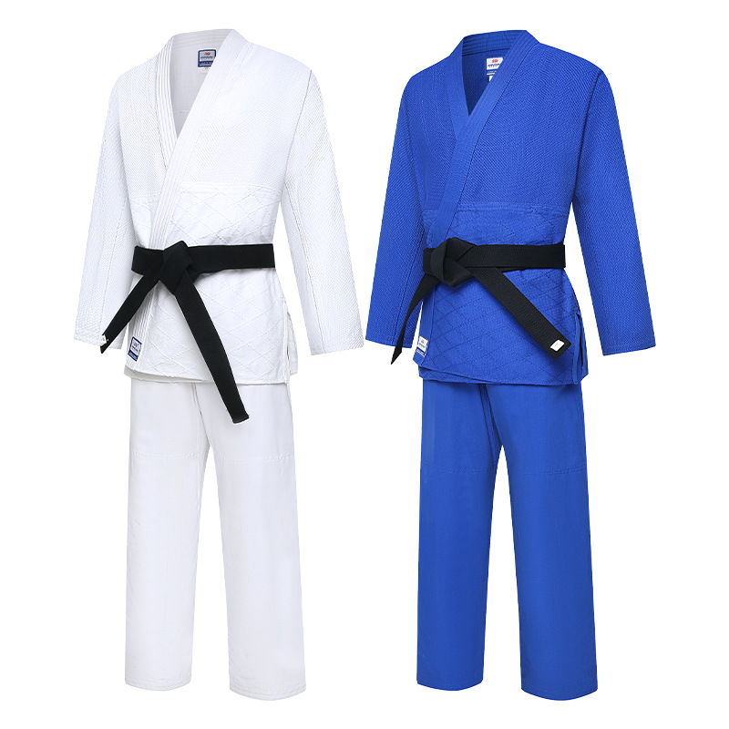 Traje de judo Kangrui transfronterizo Traje de competición de judo Guantes vacíos Traje de judo Traje de Jiu-Jitsu brasileño