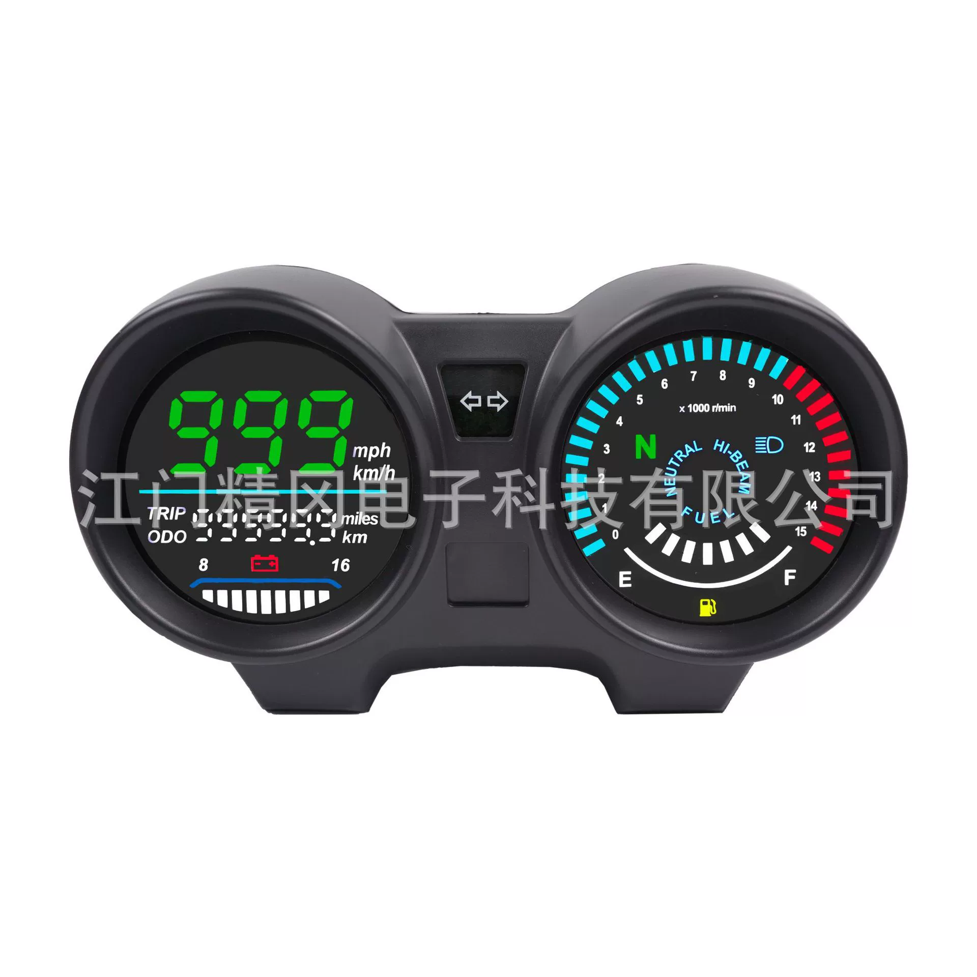 Горячие продажи Латиноамериканский рынок метр мотоцикл метр LED скорость напряжения одометр Titan150 метр