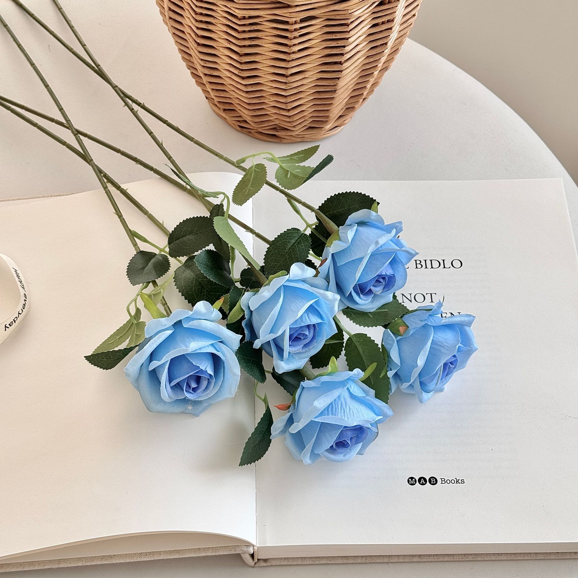 Flor de rosa de simulación individual Día de San Valentín decoración de boda en casa pared de flores flor artificial flor falsa fábrica de flores artificiales al por mayor