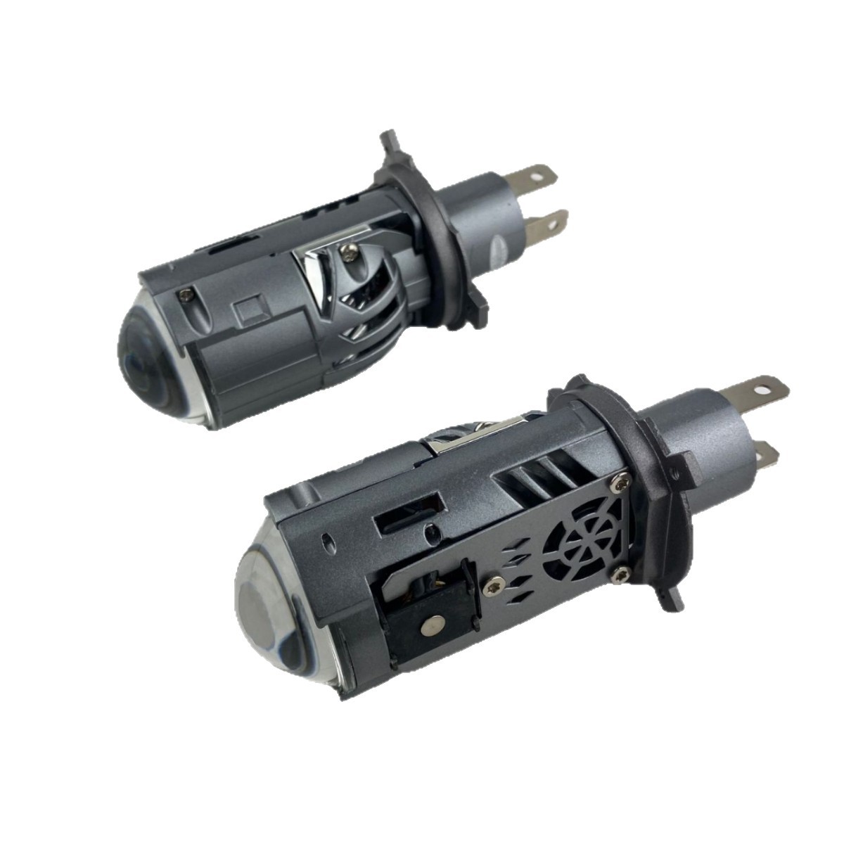Nuevo diseño de lente H4 con válvula solenoide 55W LED con cañón de luz alta 9V - 60V todo paquete