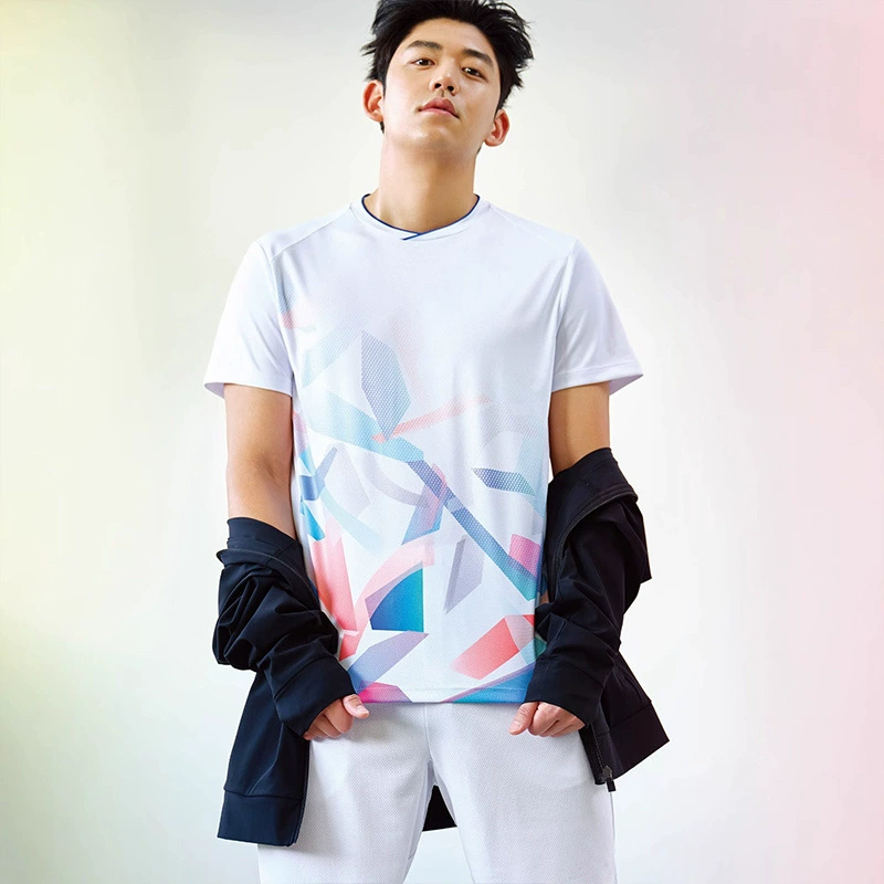 Summer uniform for badminton, quick dry set for training, with short sleeve