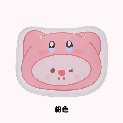 Cartoon cute variety of car Chair back anti-kick pad - pink-beaver