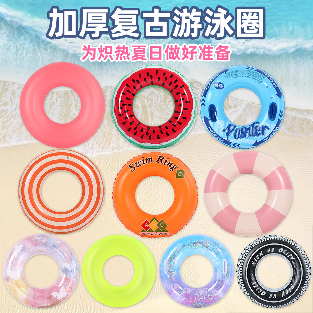 Water safe inflatable auxiliary swimming ring PVC for swimming
