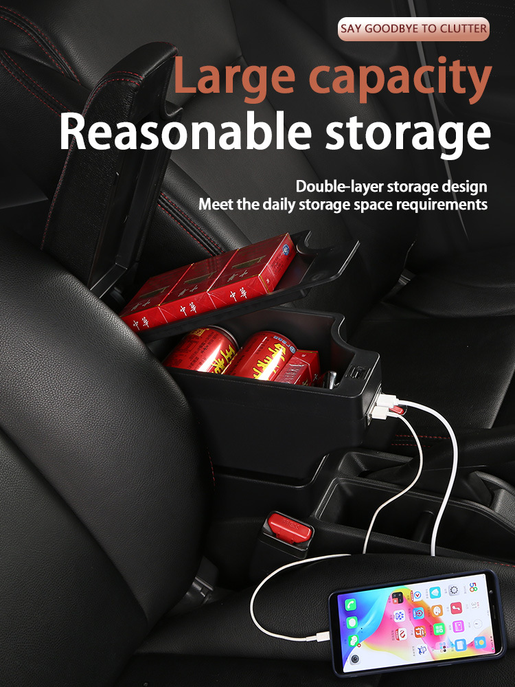 Toyota Gr Yaris Japanese Version Overseas Toyota Special Armrest Box Multi-Functional Armrest Box Storage Box