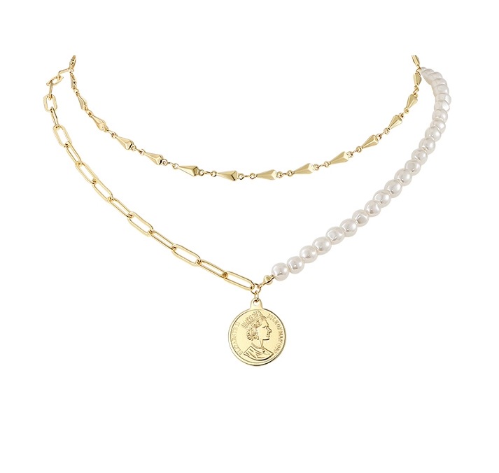 Retro small design necklace