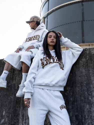 2025 Y2K-inspired Streetwear Casual Pants with Leopard Print and Letter Embroidery—Unisex, Versatile Hoodie-Style Sweatshirt