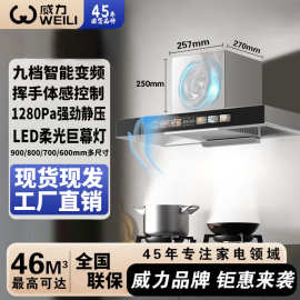 威力油烟机家用厨房吸力新款公寓出租房高档新装修