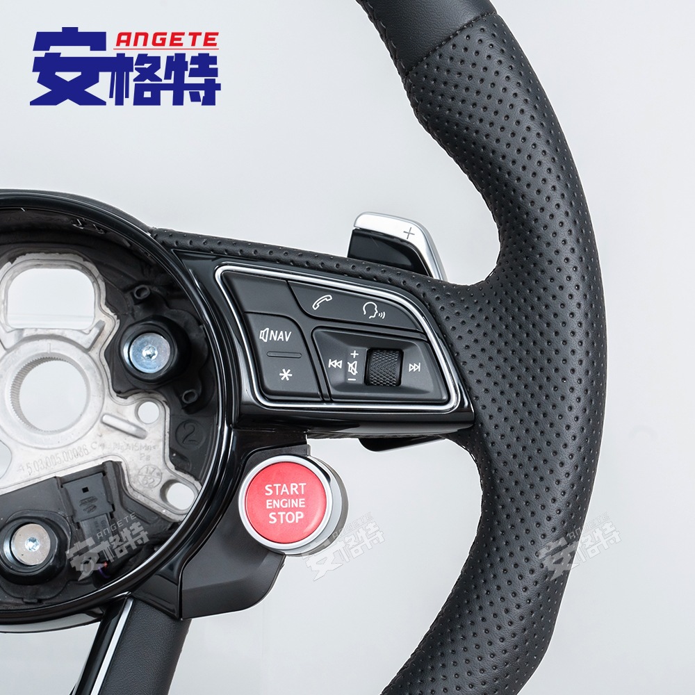 Suitable for Old Audi B8.5/B9/A3A4/S4 A5/New Full Leather Steering Wheel Replacement Accessories