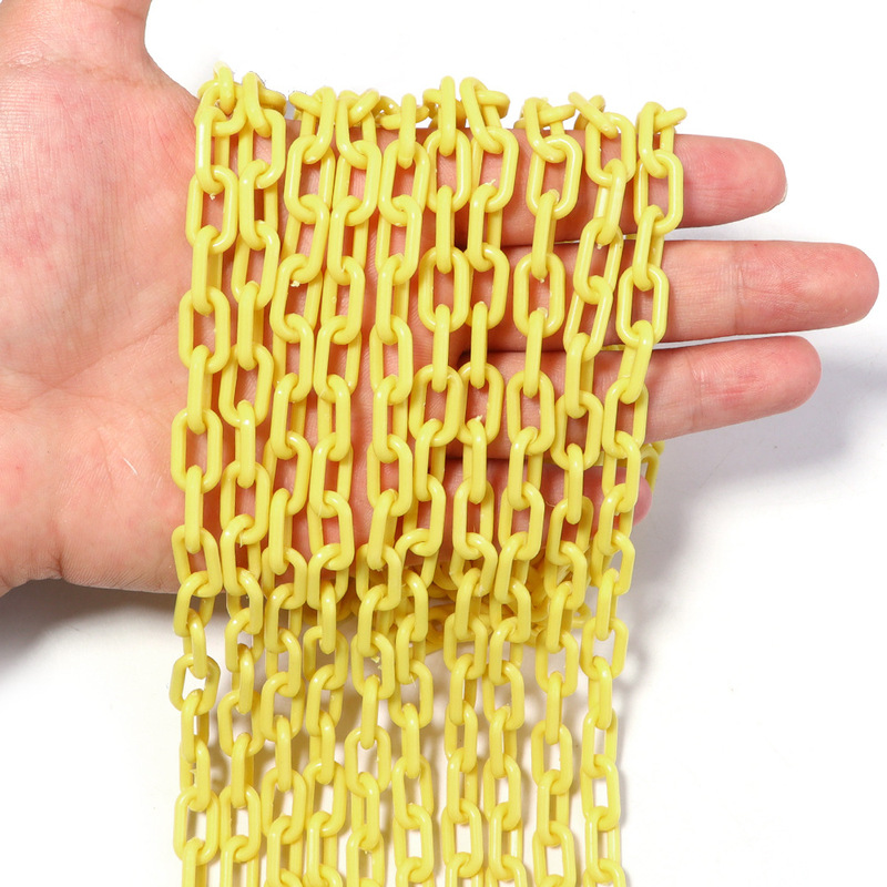 カラーアクリルチェーンバックルストラッププラスチックチェーン装飾バックルチェーン diy 手作りジュエリーアクセサリー|undefined