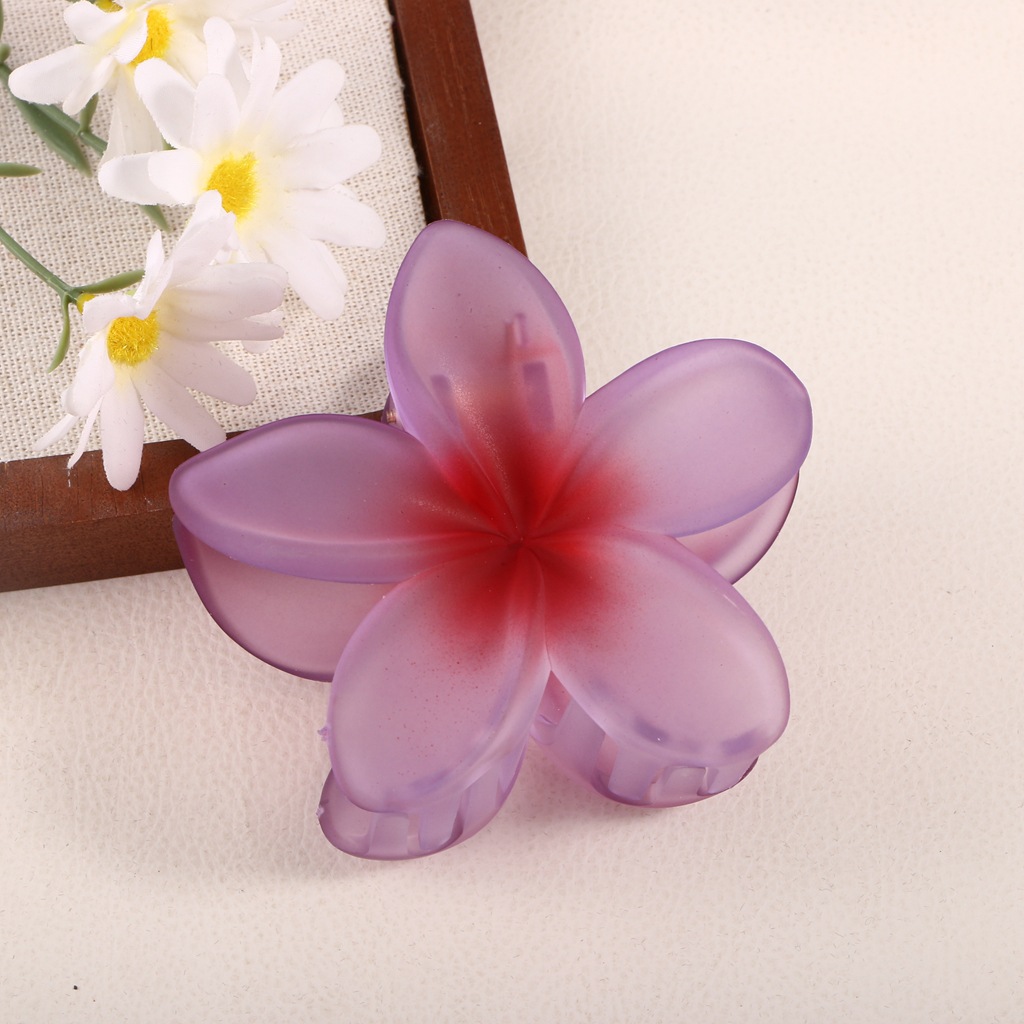 Pinza para el Cabello Acrílica con Diseño Floral Elegante