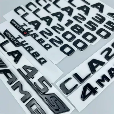 Car logo: Mercedes-Benz CLA modified black tail