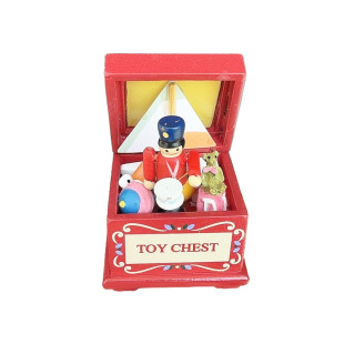 1:12 Doll House Mini Model Christmas Scene Decoration dollhouse Miniature Red Festive Box Christmas