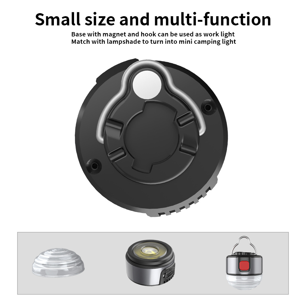 Noviembre nuevo faro de luz fuerte multifuncional con imán gancho lámpara de camping lámpara de clip Lámpara de trabajo lámpara de bicicleta