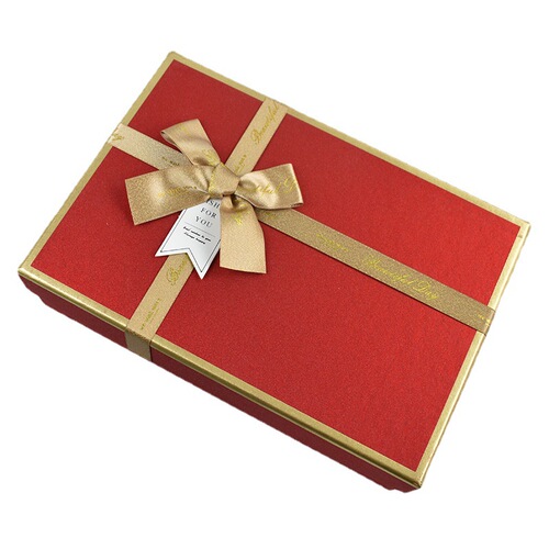 Red souvenir gift box, heaven and earth cover, lipstick cosmetic packaging box, perfume gift box, large gift box
