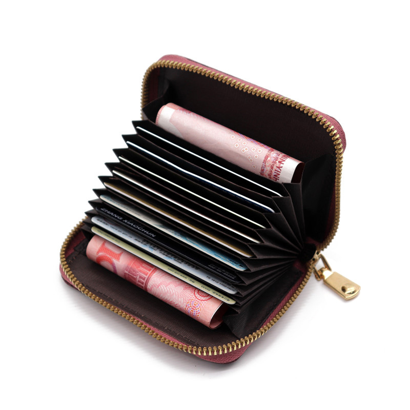 Nuevo estilo imitación encaje patrón órgano bolsa exquisito pequeño monedero Luz Retro titular de la tarjeta multi-funcional multi-Tarjeta titular de la tarjeta