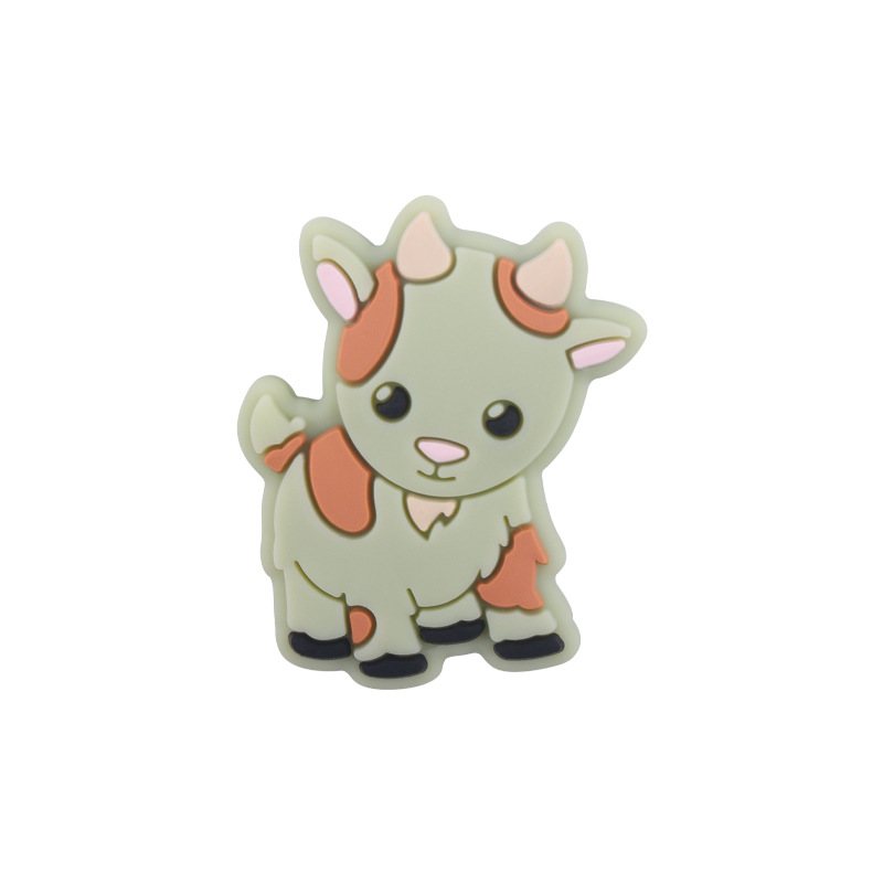 Productos para bebés caricatura animal silicona cordero creativo DIY baby molar chupeta anti-caída accesorios de cadena