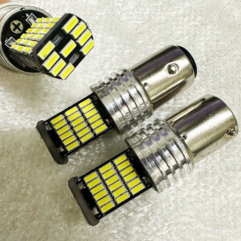 Светодиодный задний стоп-сигнал для автомобиля CGHAO 1156/1157 7440 7443 4014 45smd сзади габаритный фонарь для разворота