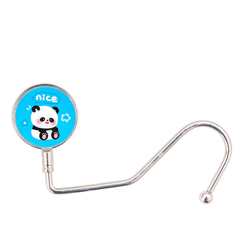 Student desk bag hook creative office desk punch-free hook cute cartoon portable removable hook
