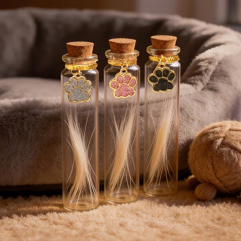 Cross-Border Home-Use Fresh Plant Dried Flower Wishing Bottle Four-Leaf Clover Dandelion Glass Bottle Pendant Ornament Cross-Border Home-Use Fresh Plant Dried Flower Wishing Bottle Four-Leaf Clover Dandelion Glass Bottle Pendant Ornament