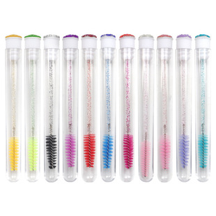 Julong wholesale foreign trade new pipe mascara brush disposable Crystal Rod independent reusable