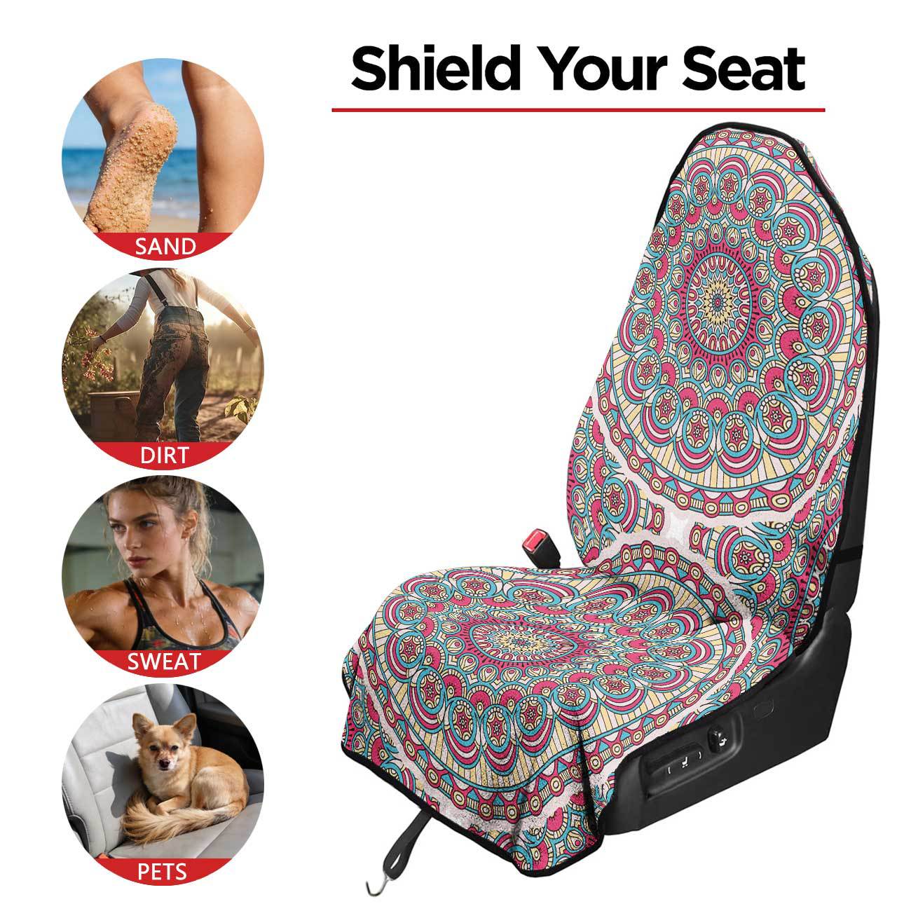 Car seat towel cover front seat protector suitable for gym and exercise, universal for all seasons, car use 31