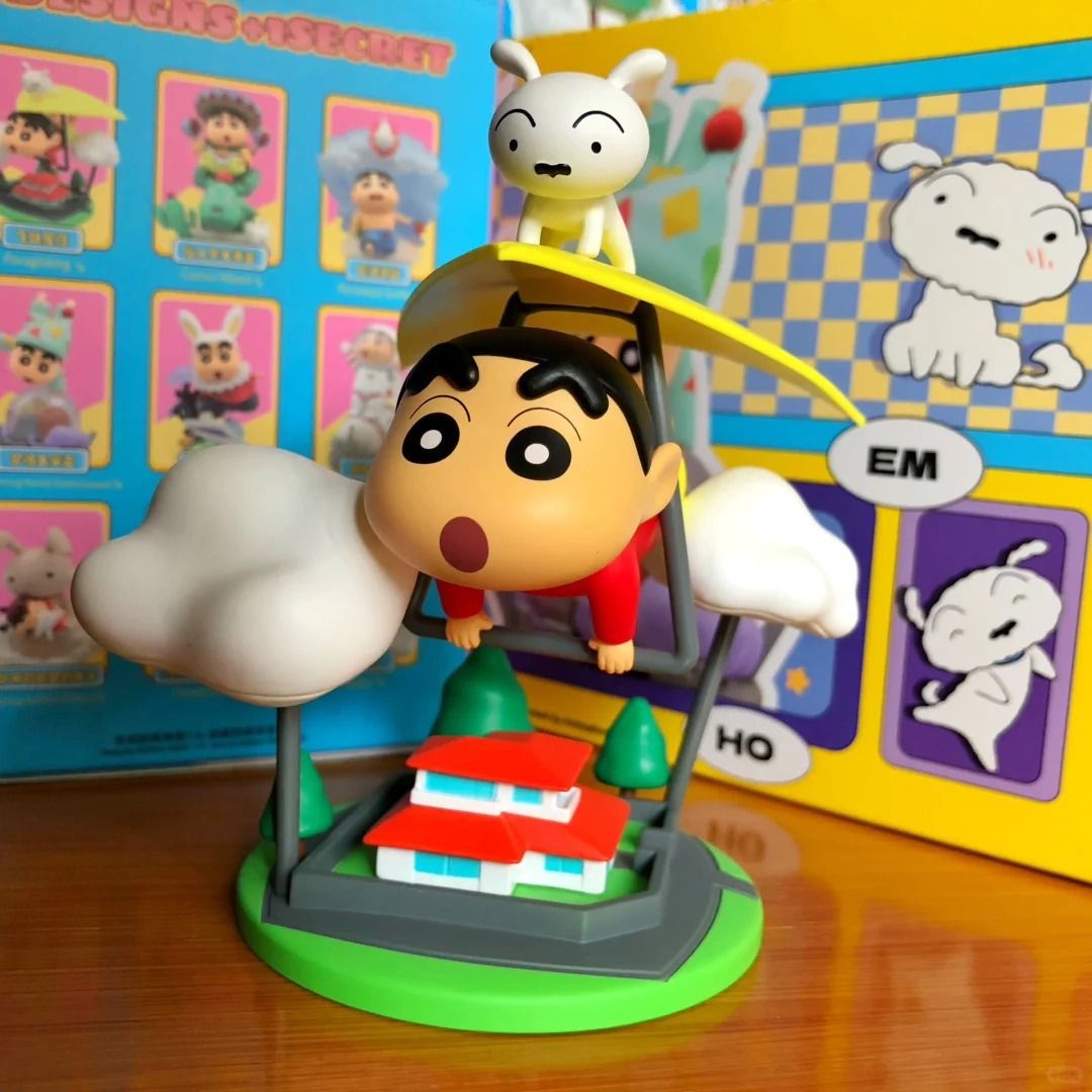 Figura coleccionable de Crayon Shin-chan, serie clásica de caja sorpresa, muñeco decorativo de escritorio, regalo creativo