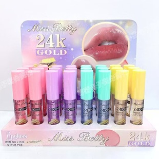 Cross-Border Miss Betty 24K Gold Lipgloss Symphony Pearlescent Moisturizing Lip Gloss