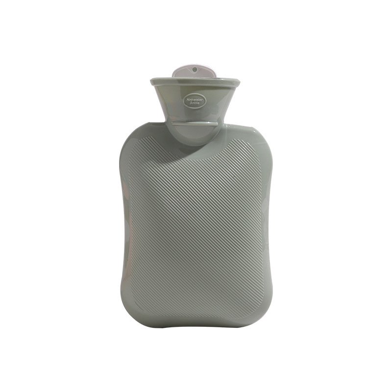 Light green hot water bottle