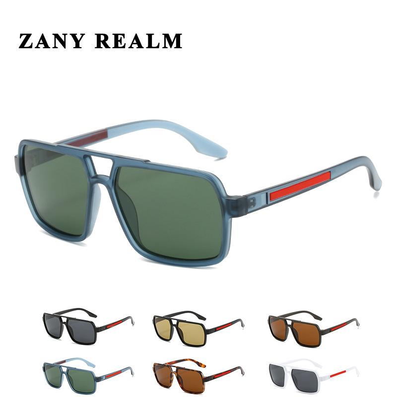 Nuevas gafas de sol polarizadas de conducción de los hombres ocasionales transfronterizos doble haz caja gafas de sol deportivas de negocios fabricante 20228